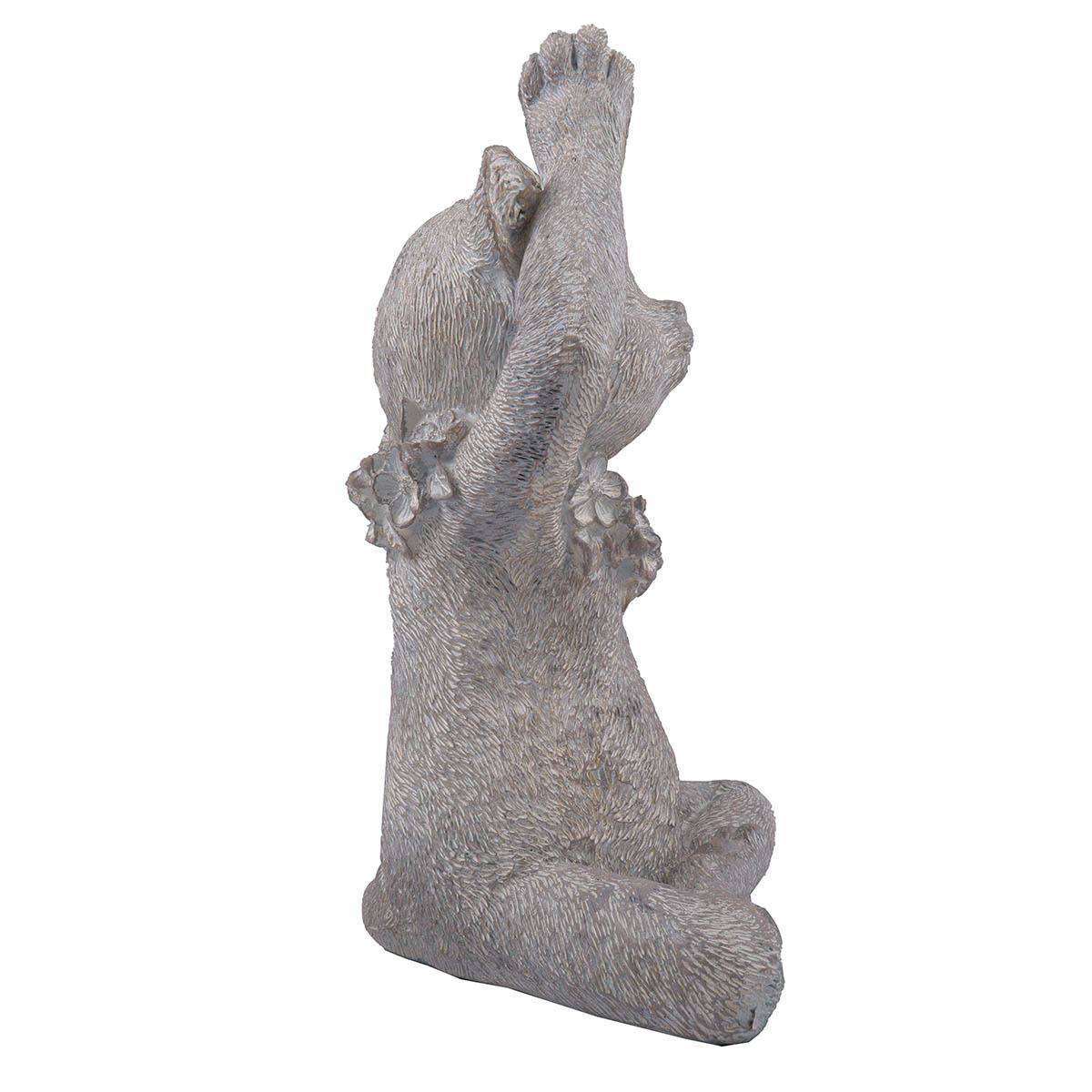 HOME NATURE FIGURA DECORATIVA GATO MANOS ARRIBA 23*18*11 cm