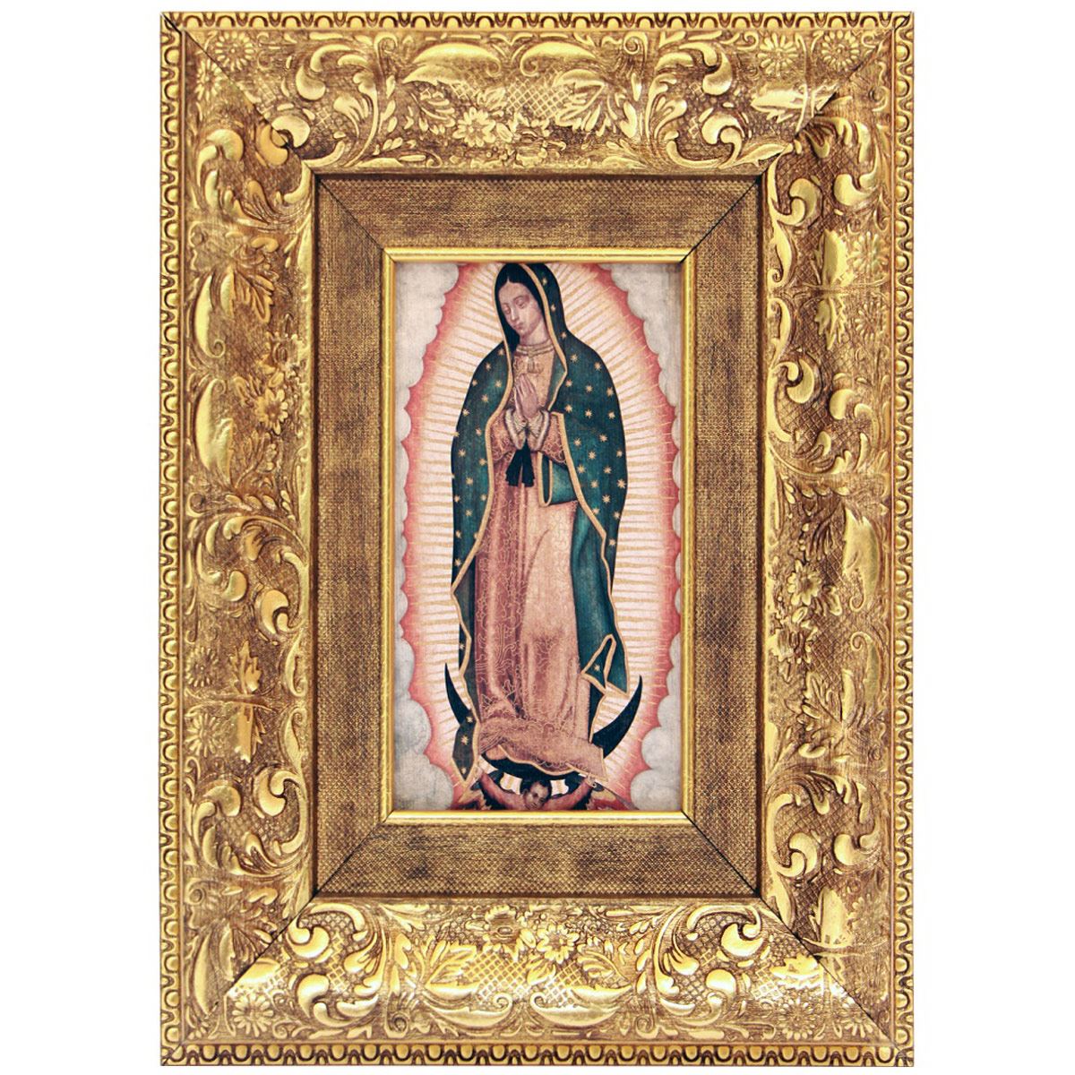 Cuadro de la Virgen de Guadalupe de 28.3x22.4 cm