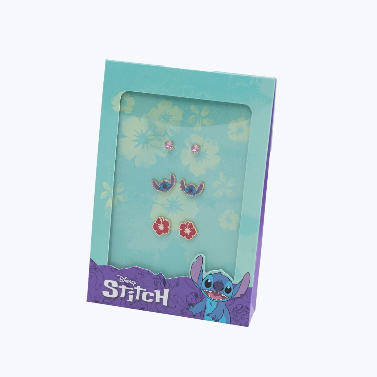 Disney-pendientes de Lilo y Stitch para mujer, aretes de acero