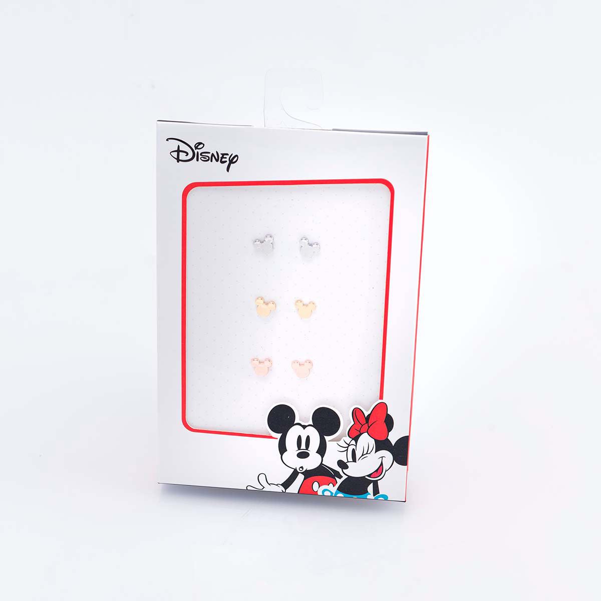 Aretes Mickey Mouse Tricolor Disney