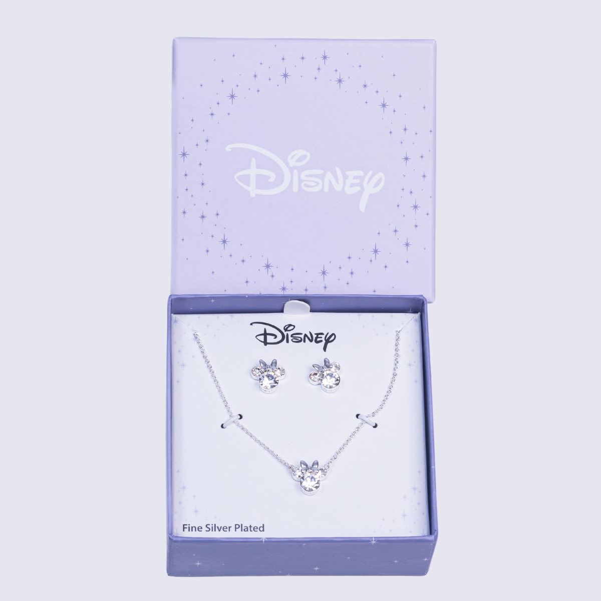 Collar y Aretes Minnie Cristal Disney