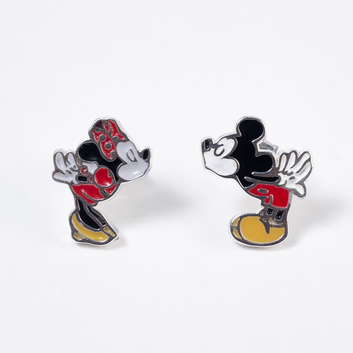 Aretes Mickey & Minnie Plata.925 Disney