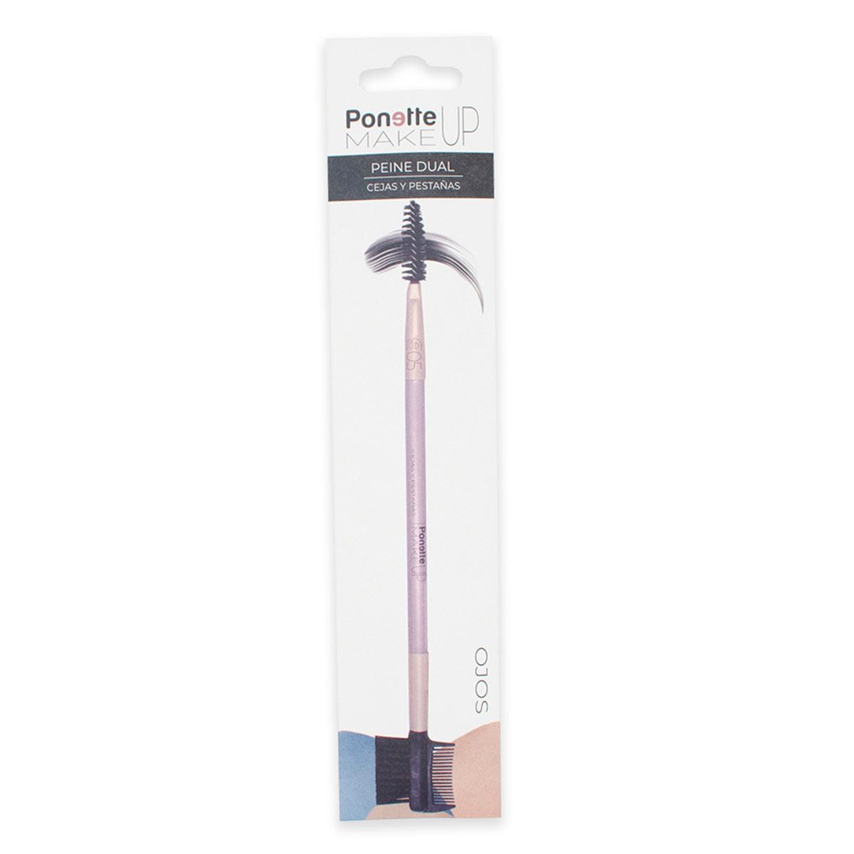 Pincel Dual Cejas y Pestañas Ponette Make Up