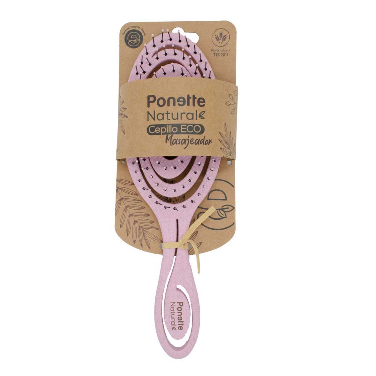 Cepillo Eco Masajeador Rosa Ponette Natural