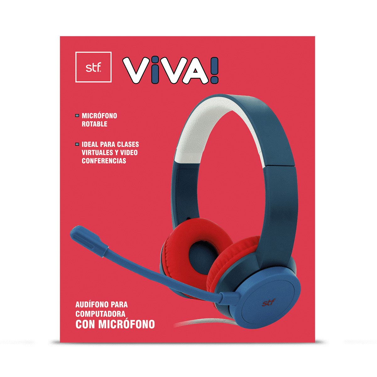 Diadema con micrófono juno azul