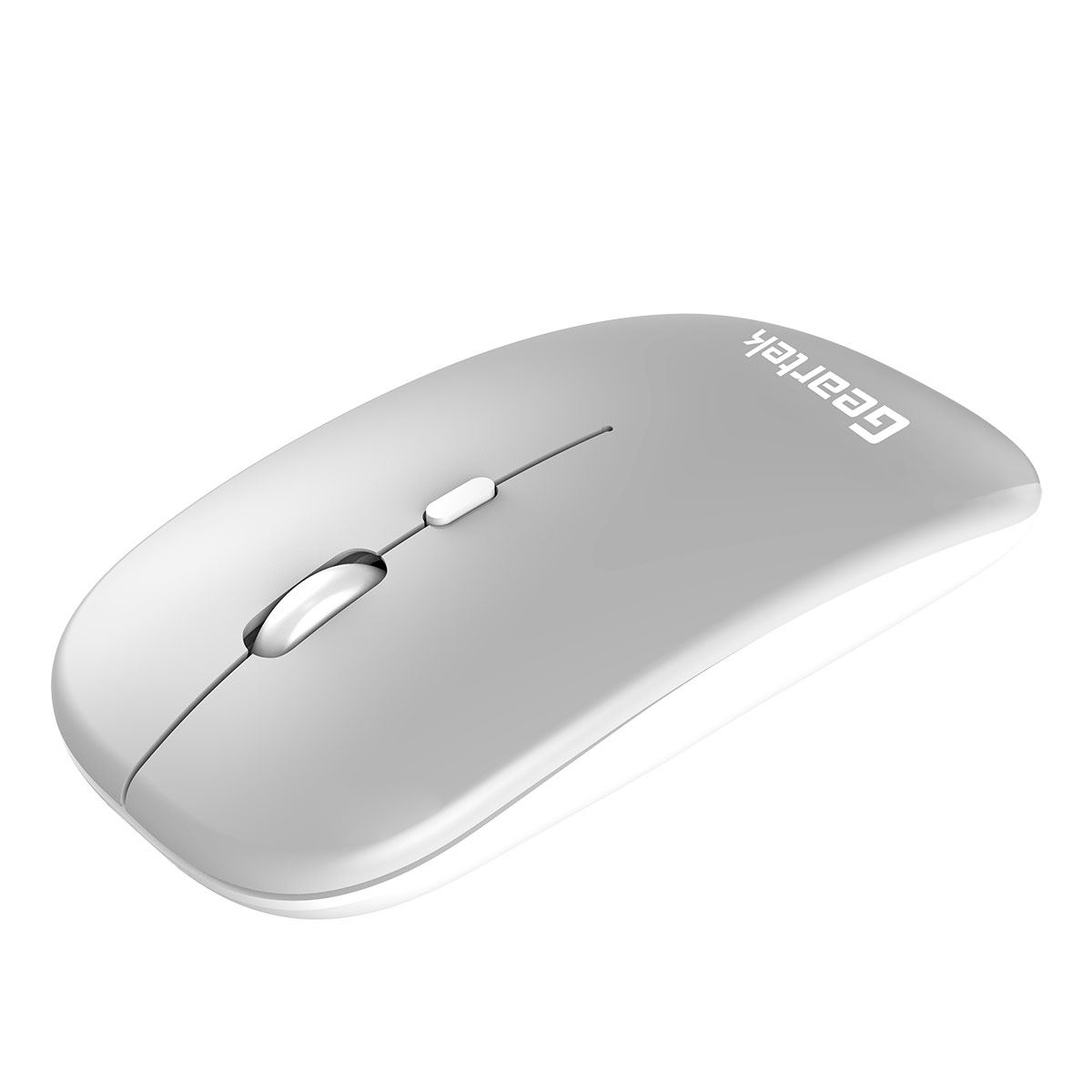 Mouse inalámbrico plateado