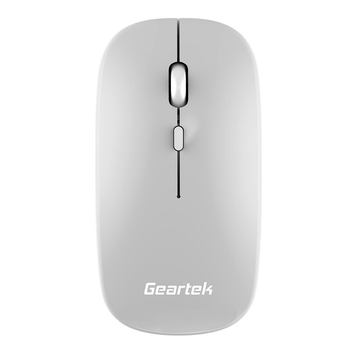 Mouse inalámbrico plateado