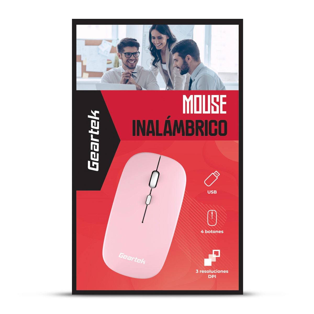 Mouse inalámbrico rosa