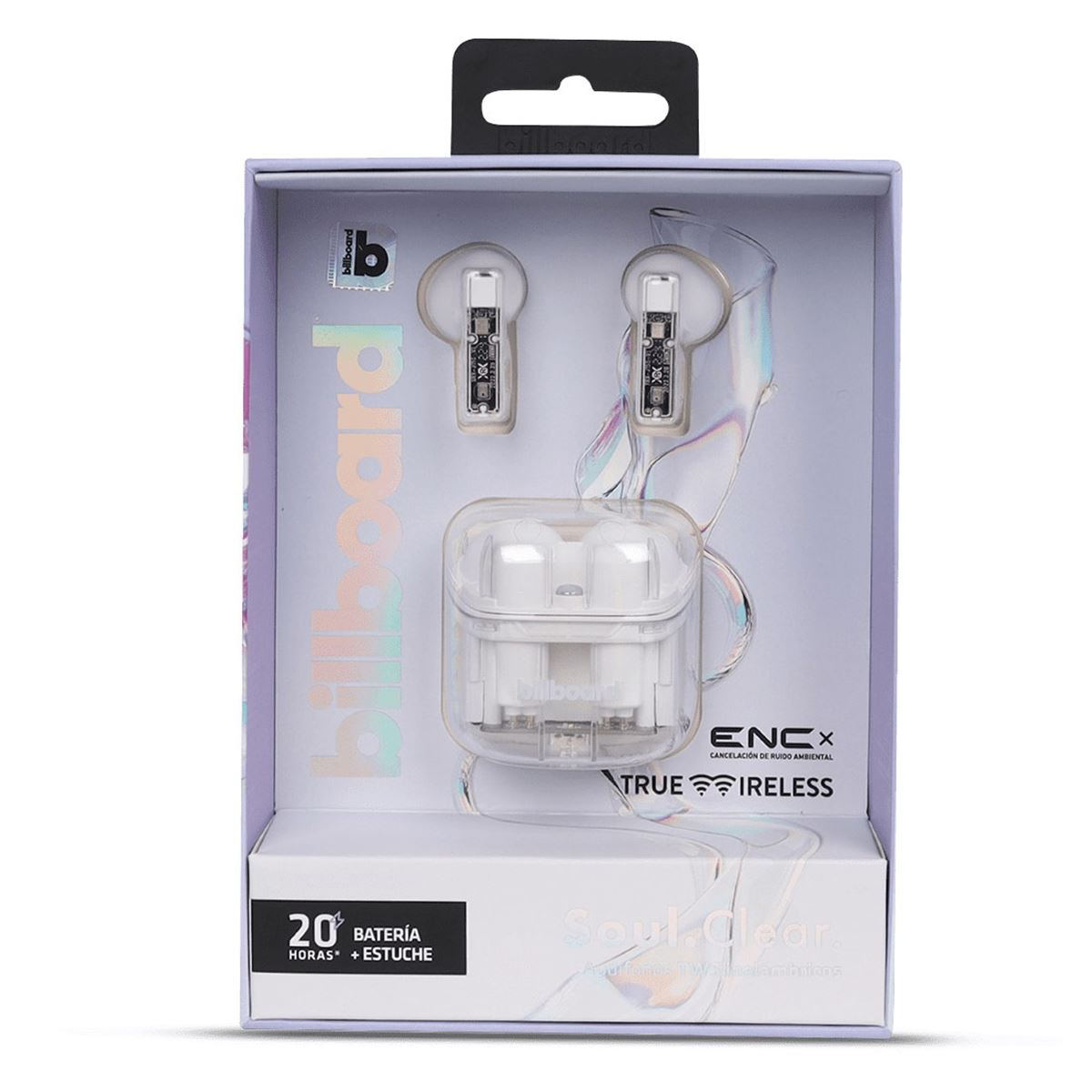 Audífonos Billboard Soul Clear TWS blanco