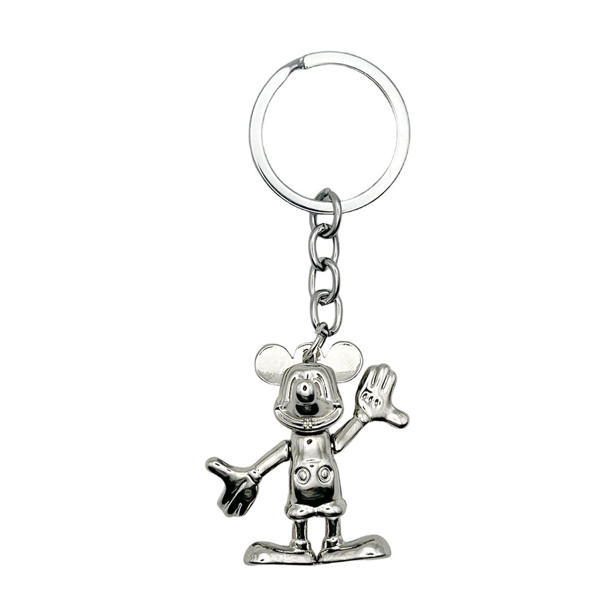 Llavero Disney Mickey Movible Plata