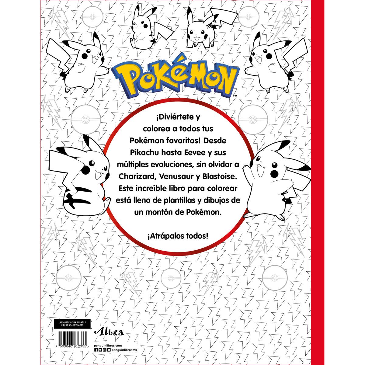 Pokémon Libro Para Colorear: Divertidos libros de colorear para