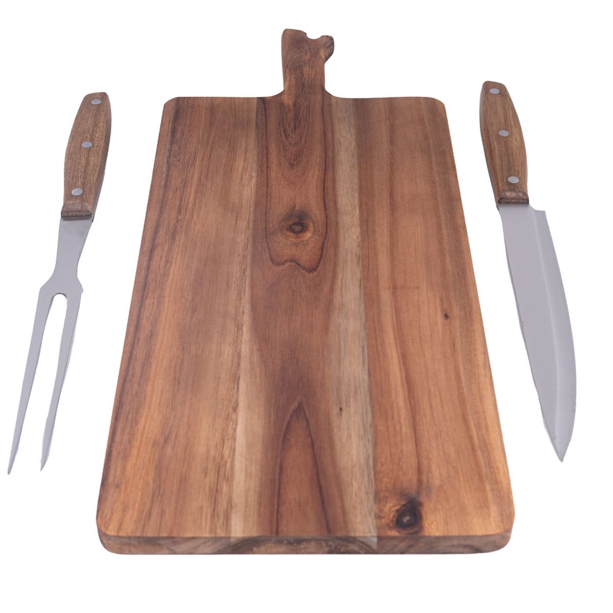 nambe Mezcla de tabla de pan con cuchillo | Hecho de madera de acacia y  acero inoxidable | Tabla de madera con cuchillo dentado para cortar pan  fresco