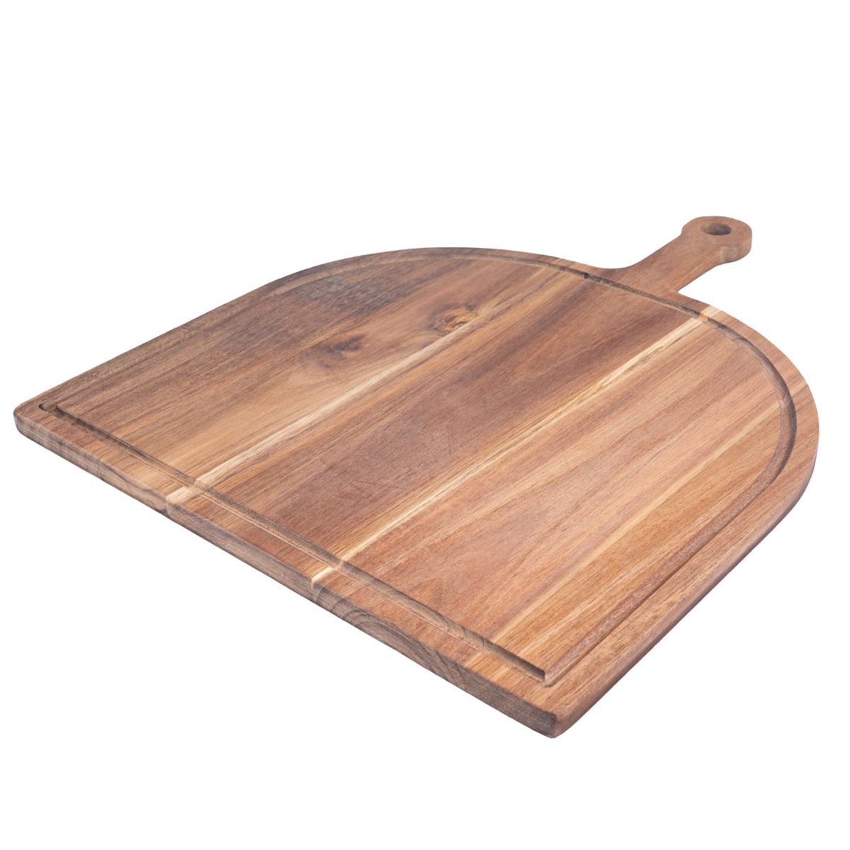 Tabla de cortar de madera cuadrada de 24 x 24 x 1 3/4 pulgadas, color  beige, reversible, resistente