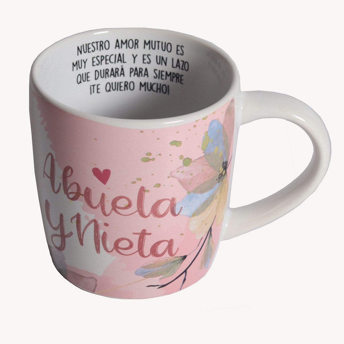 Taza de porcelana nico abuela y nieta