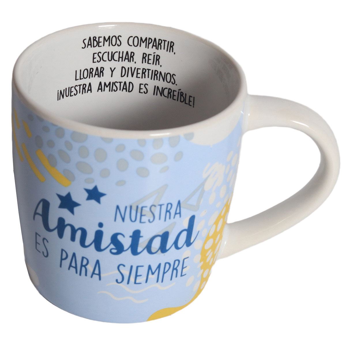 Taza de porcelana nico nuestra amistad es para siempre