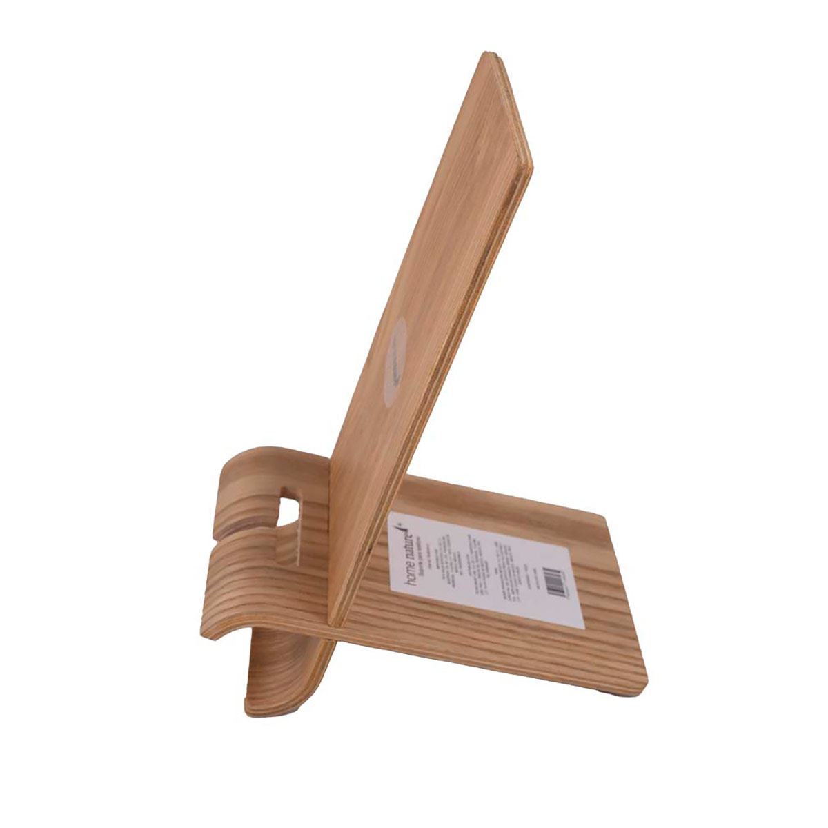Home Nature Soporte de madera para teléfono 12x8.5x16.5 cm