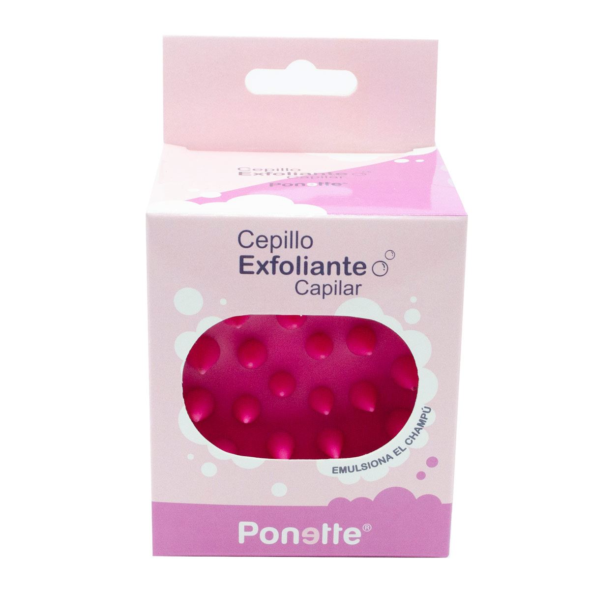Cepillo Exfoliante Capilar Rosa Fucsia Ponette