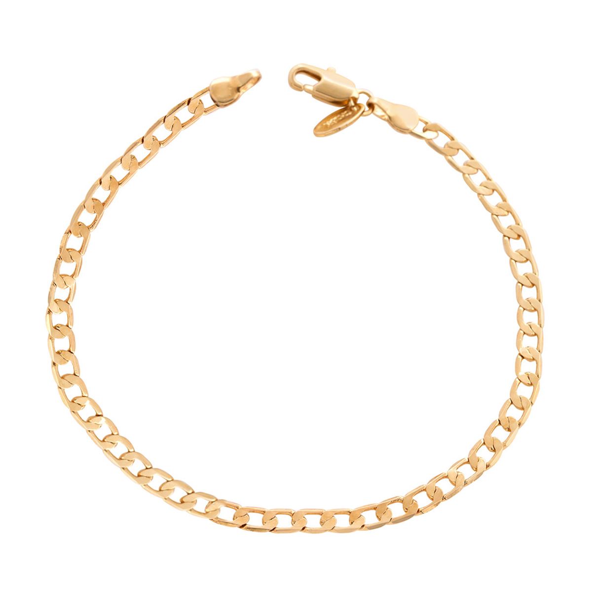 Pulso de Eslabón Cubano Chapa de Oro 18 K Unlimited by OB