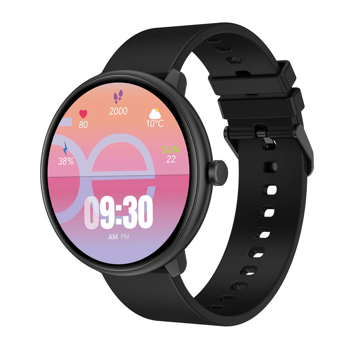 Smartwatch Cloe Series 3 silicón negro unisex