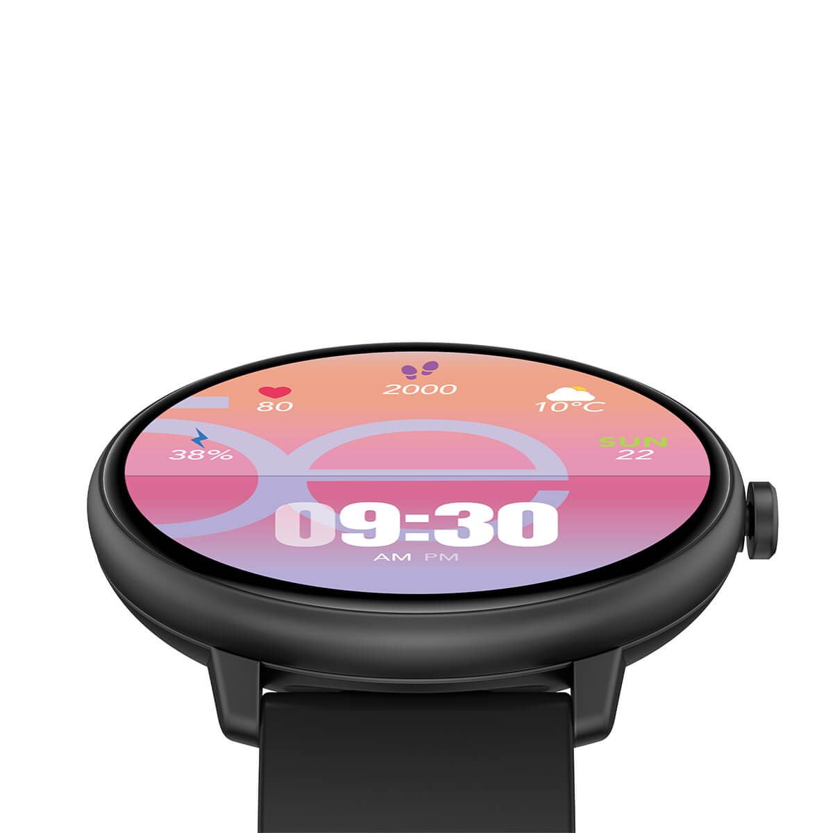 Smartwatch Cloe Series 3 silicón negro unisex
