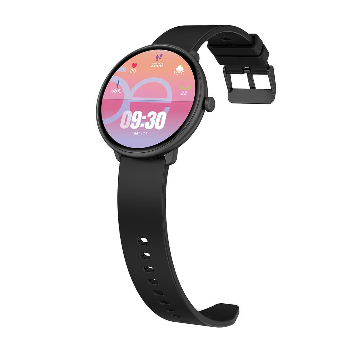 Smartwatch Cloe Series 3 silicón negro unisex