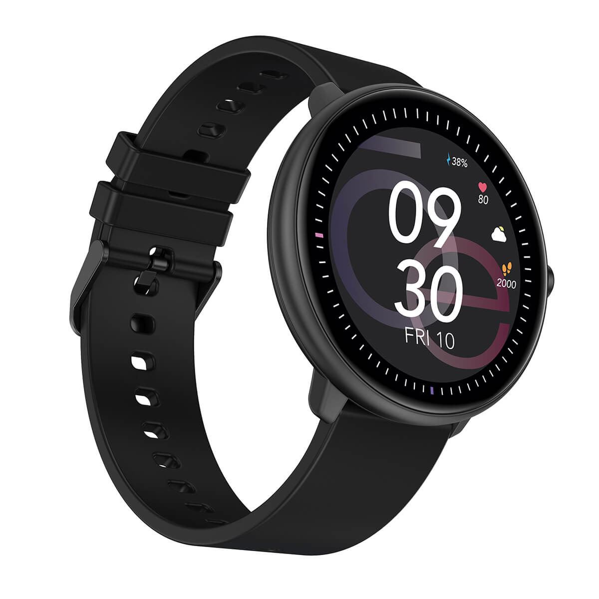 Smartwatch Cloe Series 3 silicón negro unisex