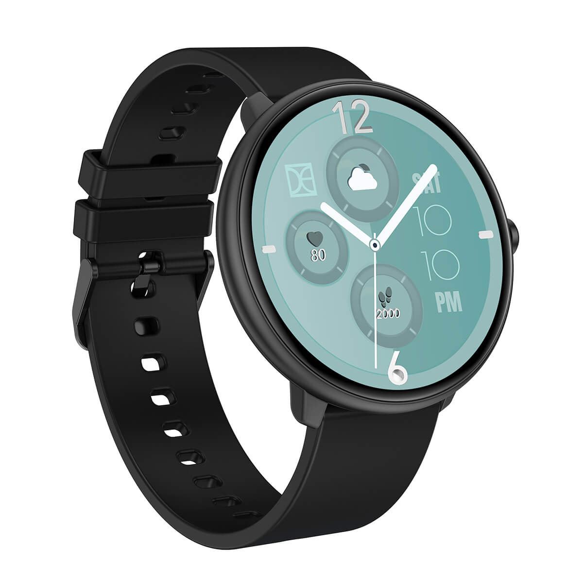 Smartwatch Cloe Series 3 silicón negro unisex