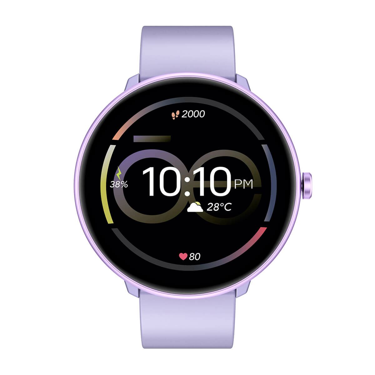 Smartwatch Cloe Series 3 silicón morado para mujer