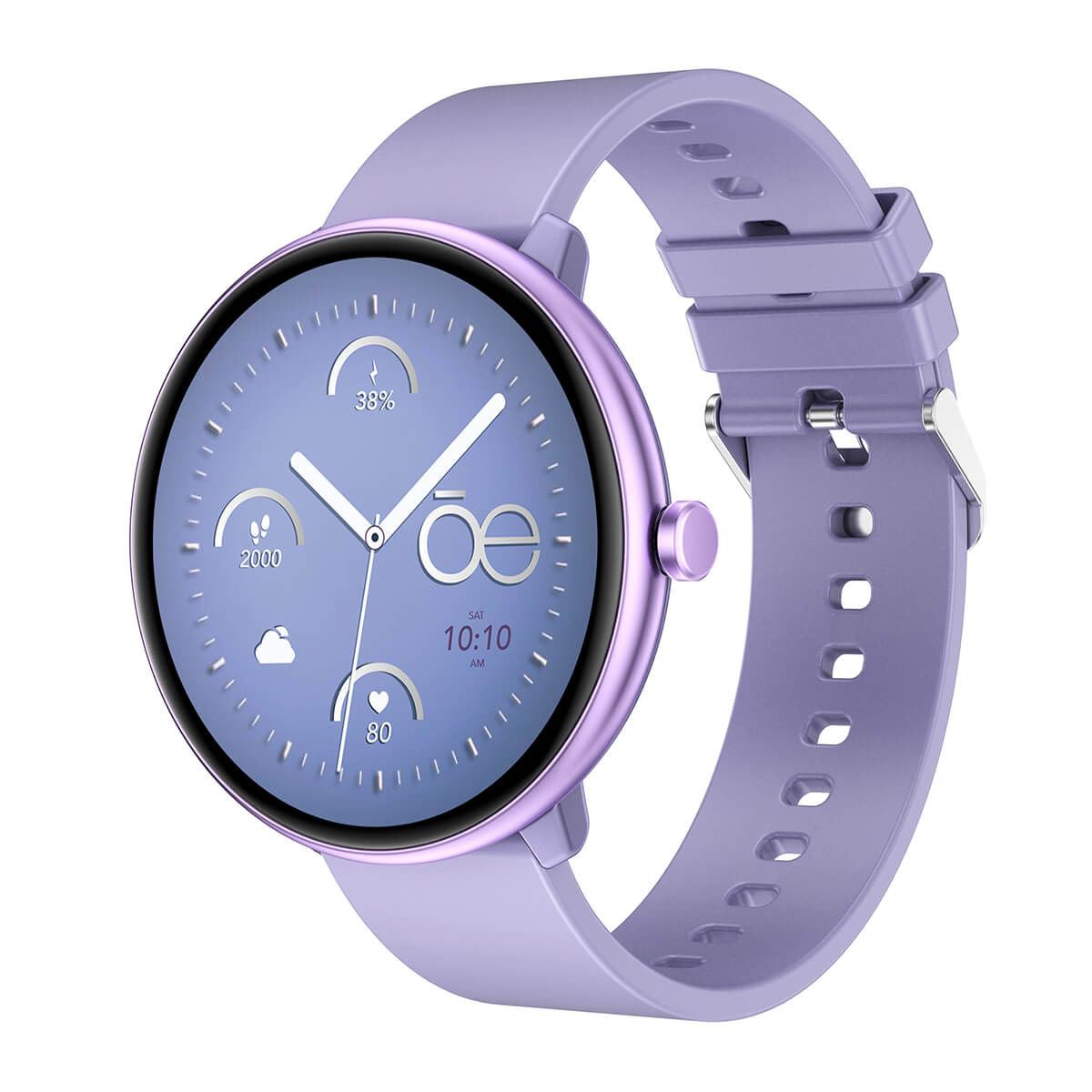 Smartwatch Cloe Series 3 silicón morado para mujer