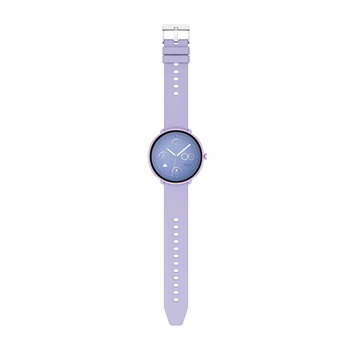 Smartwatch Cloe Series 3 silicón morado para mujer