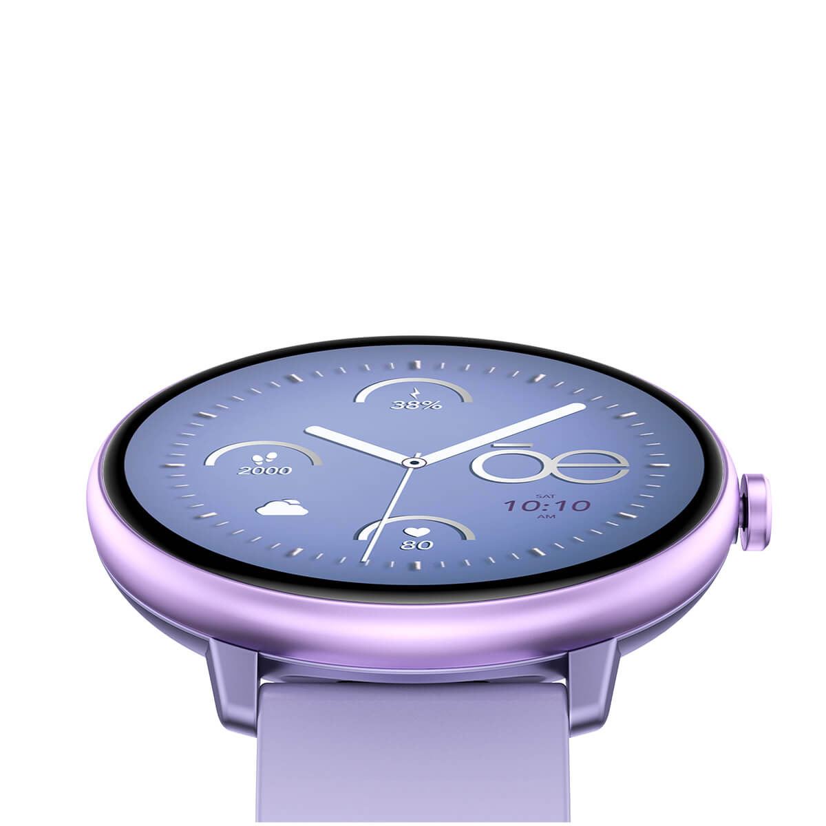Smartwatch Cloe Series 3 silicón morado para mujer
