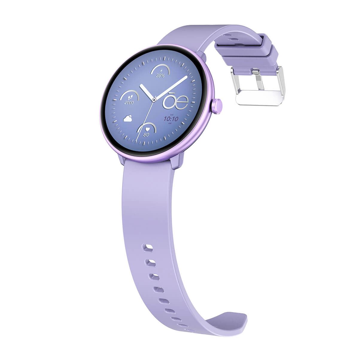 Smartwatch Cloe Series 3 silicón morado para mujer