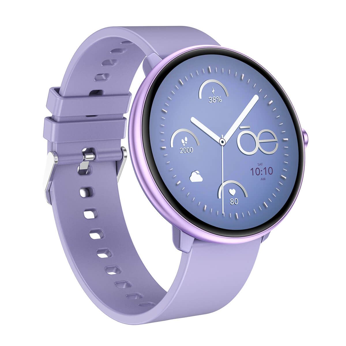 Smartwatch Cloe Series 3 silicón morado para mujer