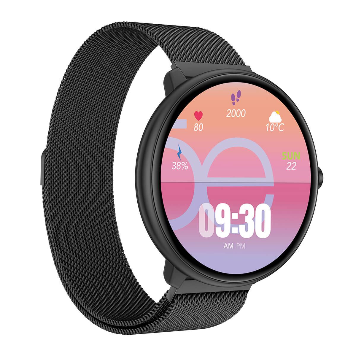 Smartwatch Cloe Series 3 mesh negro unisex