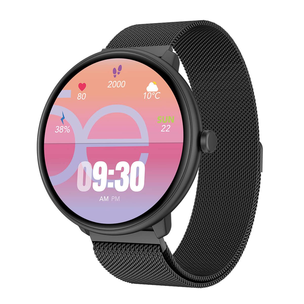 Smartwatch Cloe Series 3 mesh negro unisex