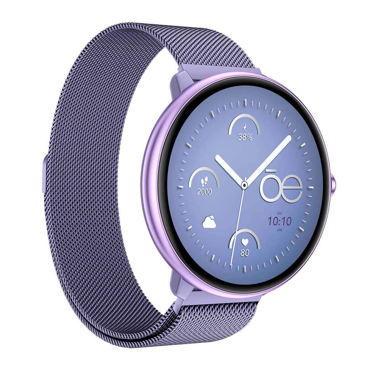 Smartwatch Cloe Series 3 mesh morado para mujer