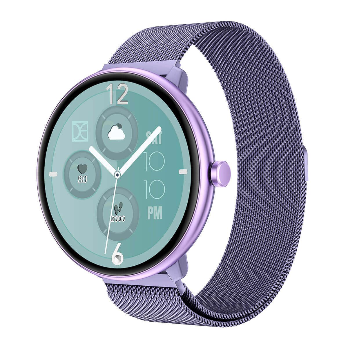 Smartwatch Cloe Series 3 mesh morado para mujer