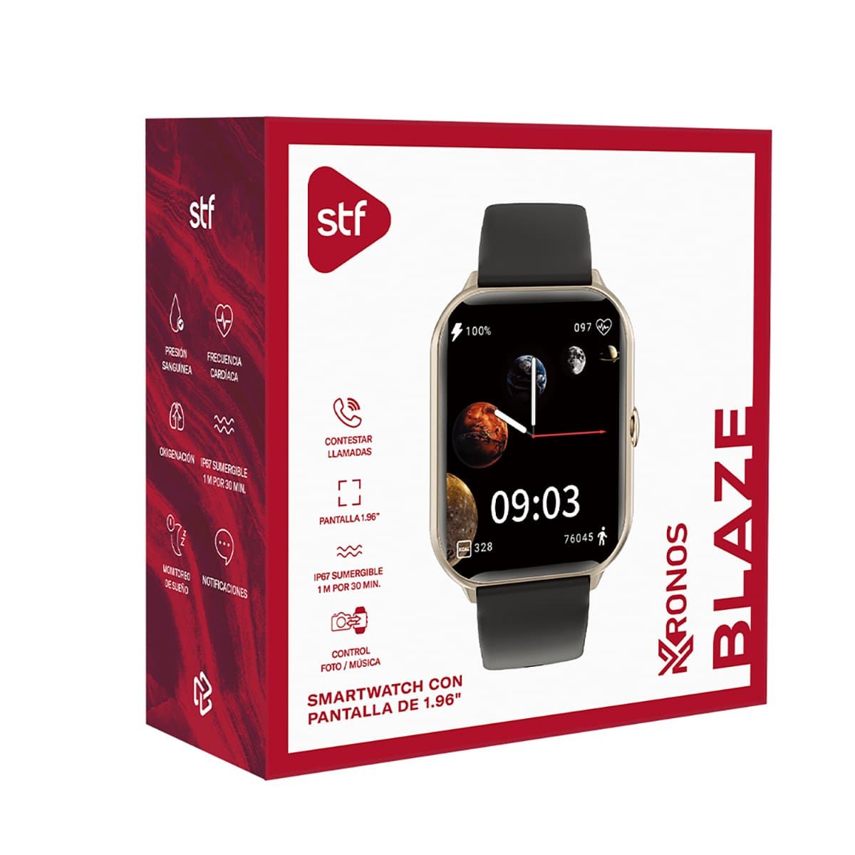Smartwatch STF Kronos Blaze Negro