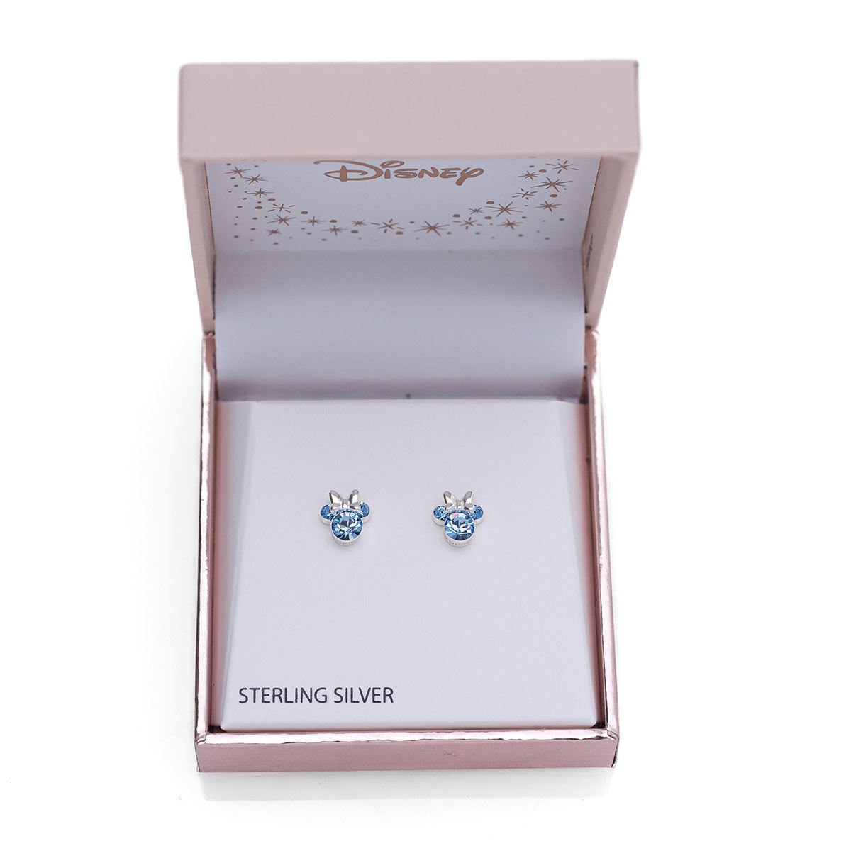 Aretes Minnie Mouse Diciembre Plata.925 Disney