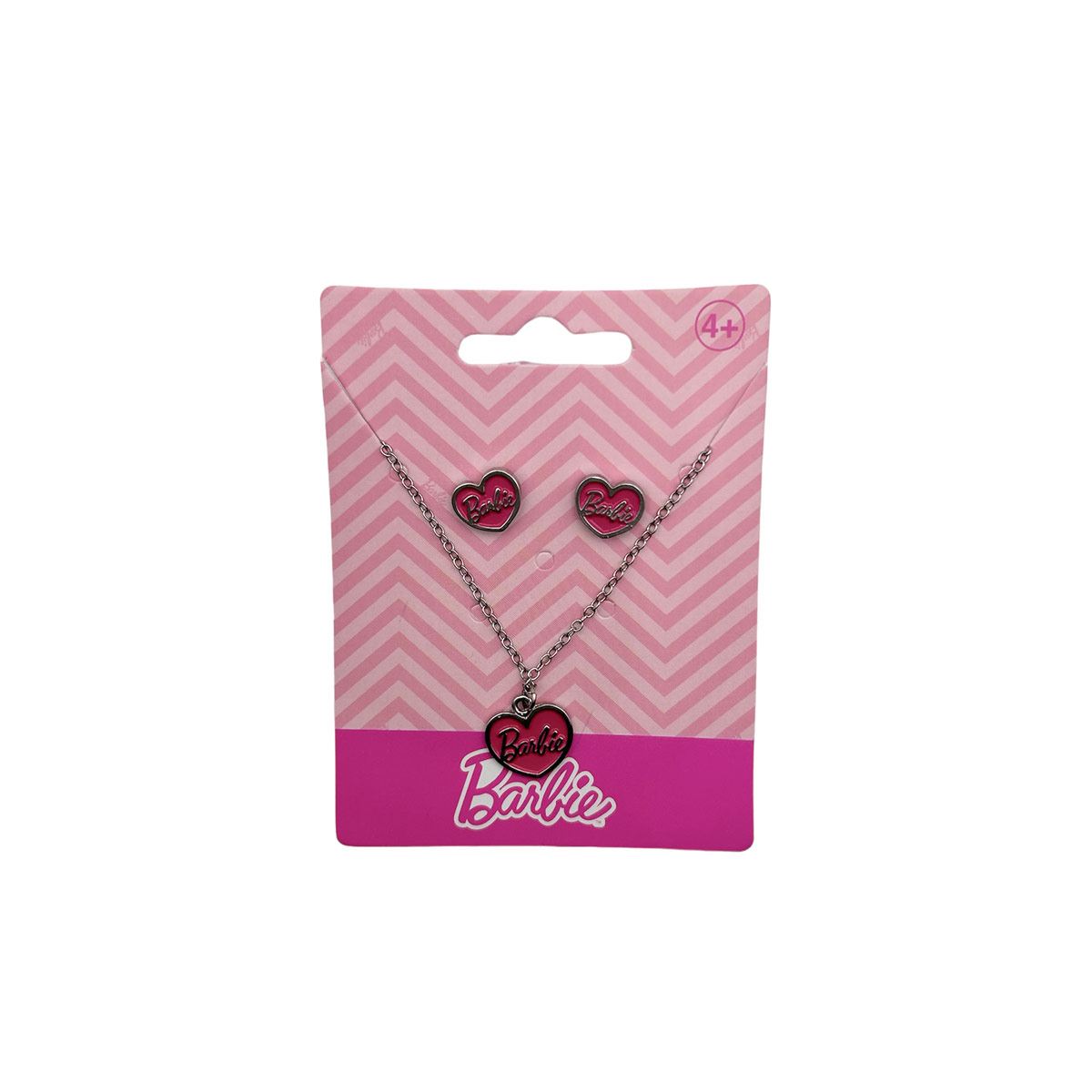 Set Collar y Aretes Corazón Barbie
