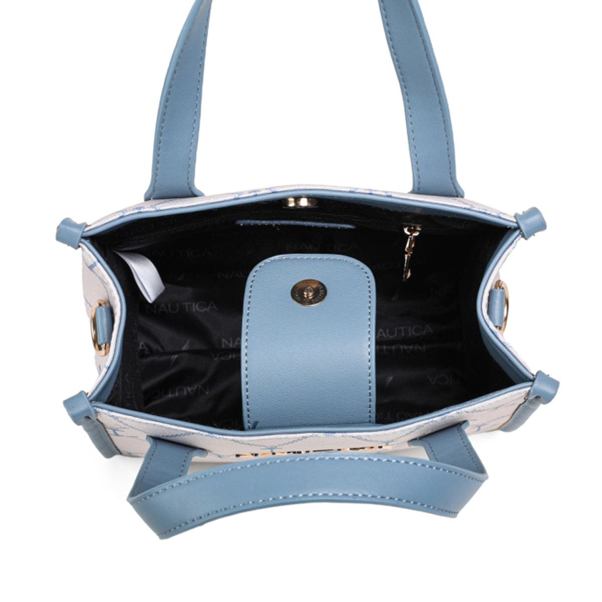 Bolso Mini Tote Náutica Azul para Mujer