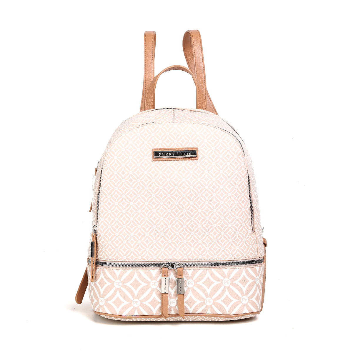 Bolso Mochila Perry Ellis Beige para Mujer