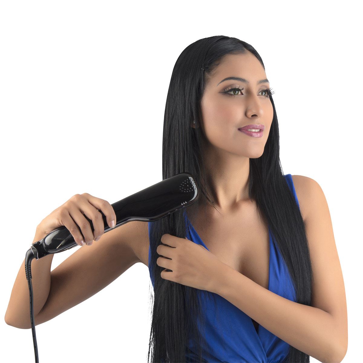 Cepillo alaciador de vapor Perfect Brush Negro