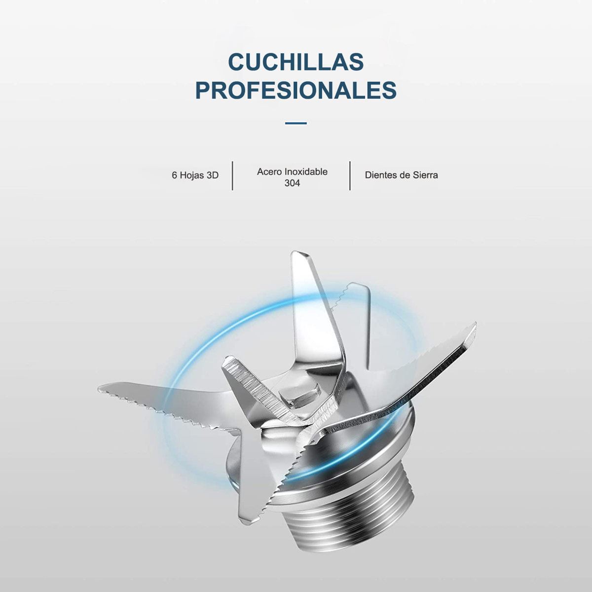 Licuadora Aicok profesional 1200 azul PB1810