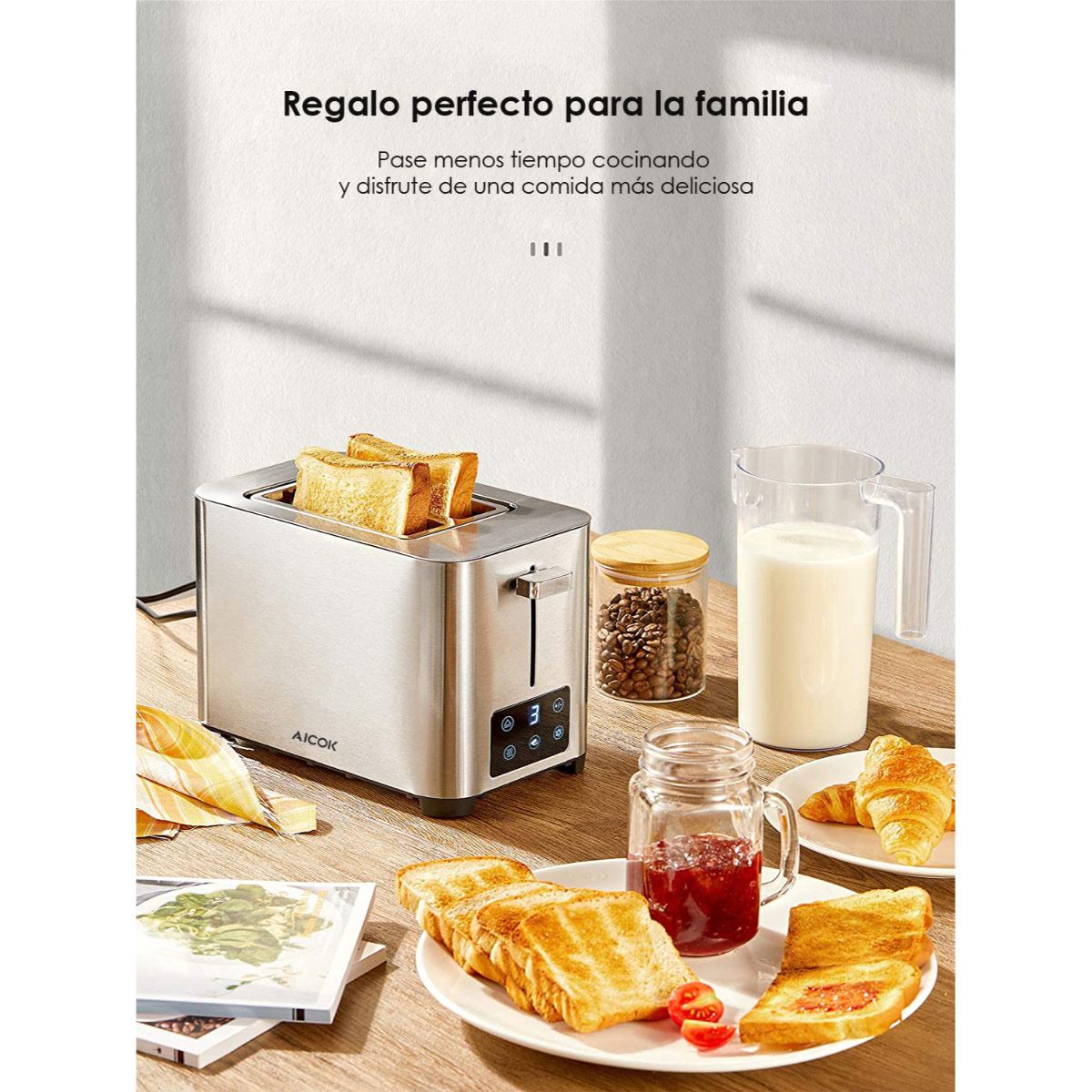 Tostador de pan digital Aicok THT-8015MDA