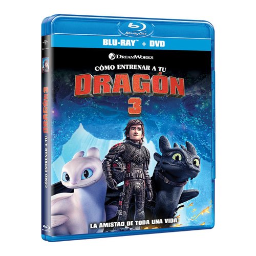 BR+ DVD Como Entrenar a tu Dragón 3