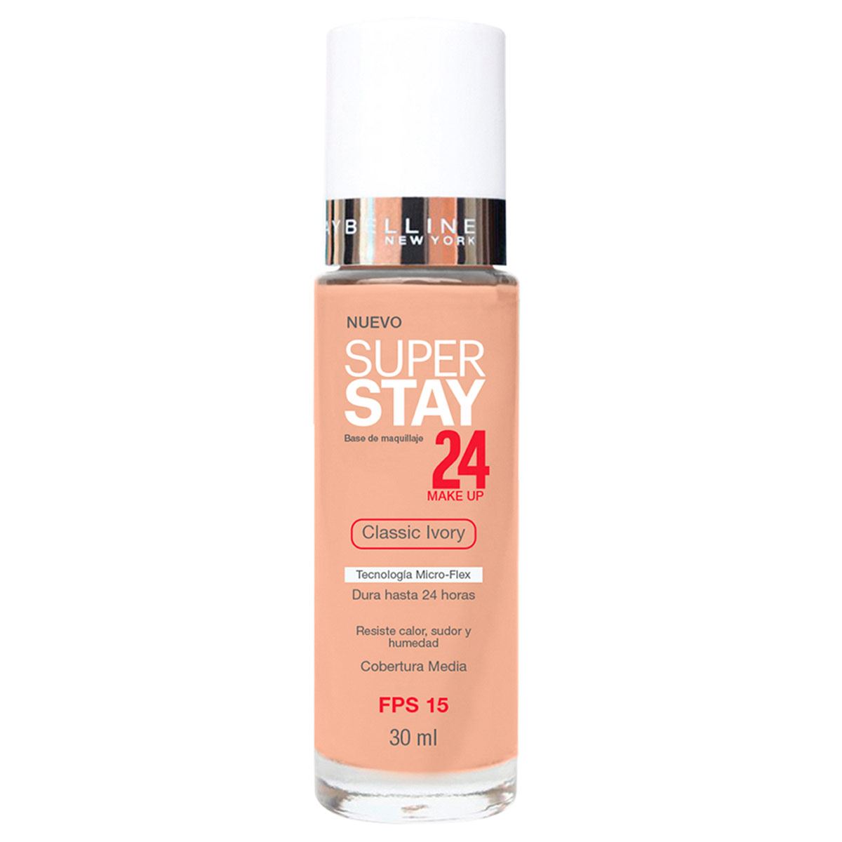 Base de Maquillaje Maybelline New York Super Stay 24H Nude 30 ml