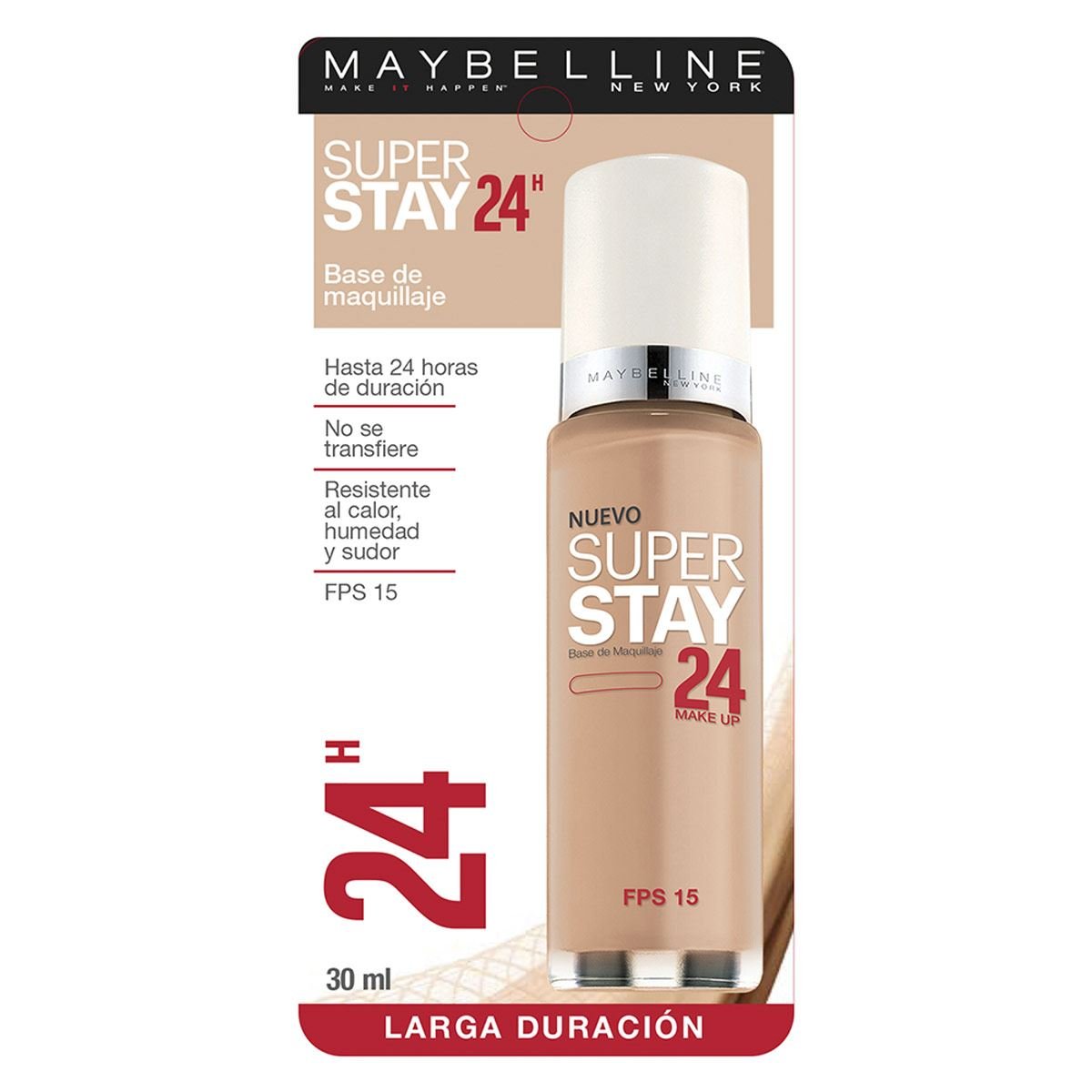Base de Maquillaje Maybelline New York Super Stay 24H Beige 30 ml
