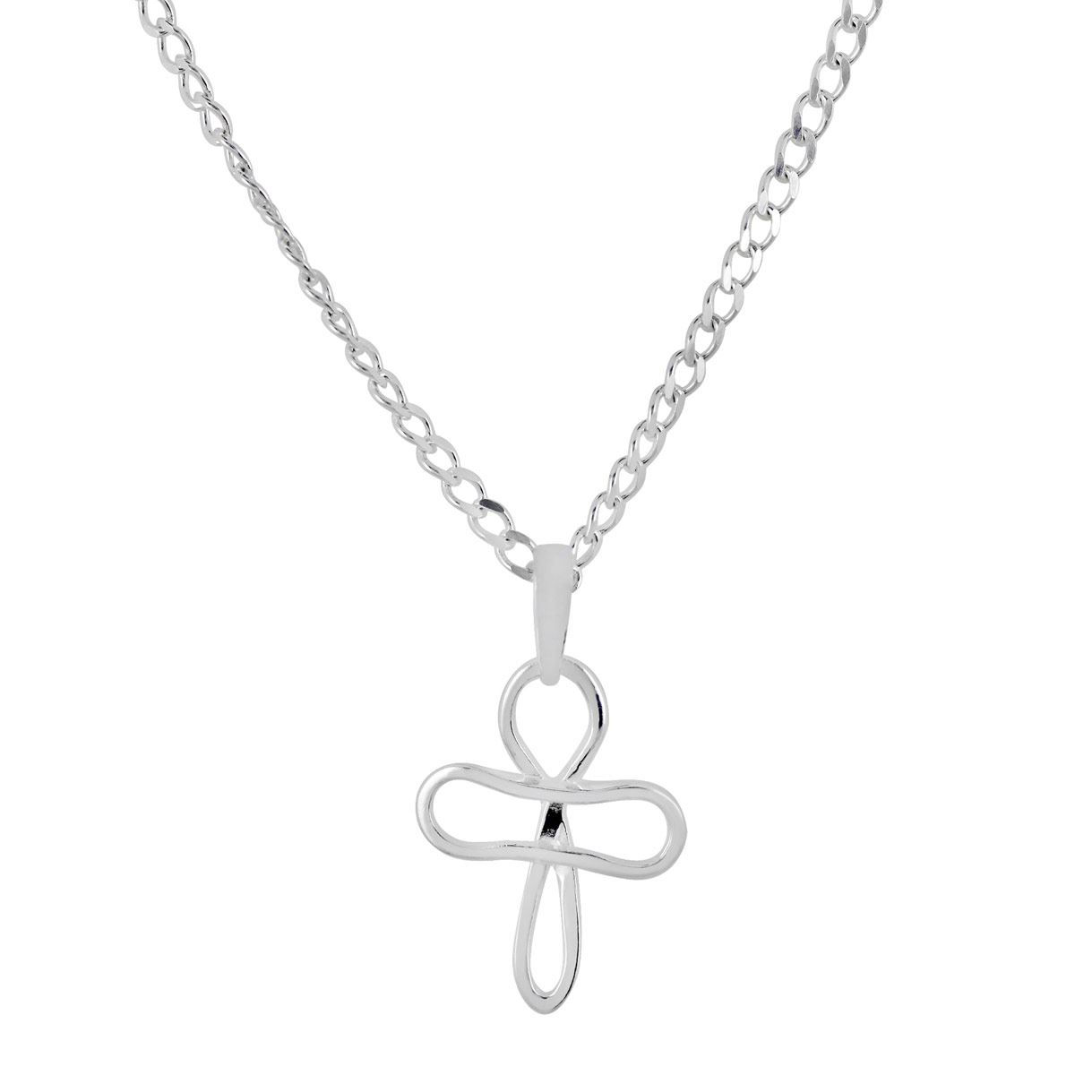 Cadena Dvillalpando Con Cruz Infinito Plata .925