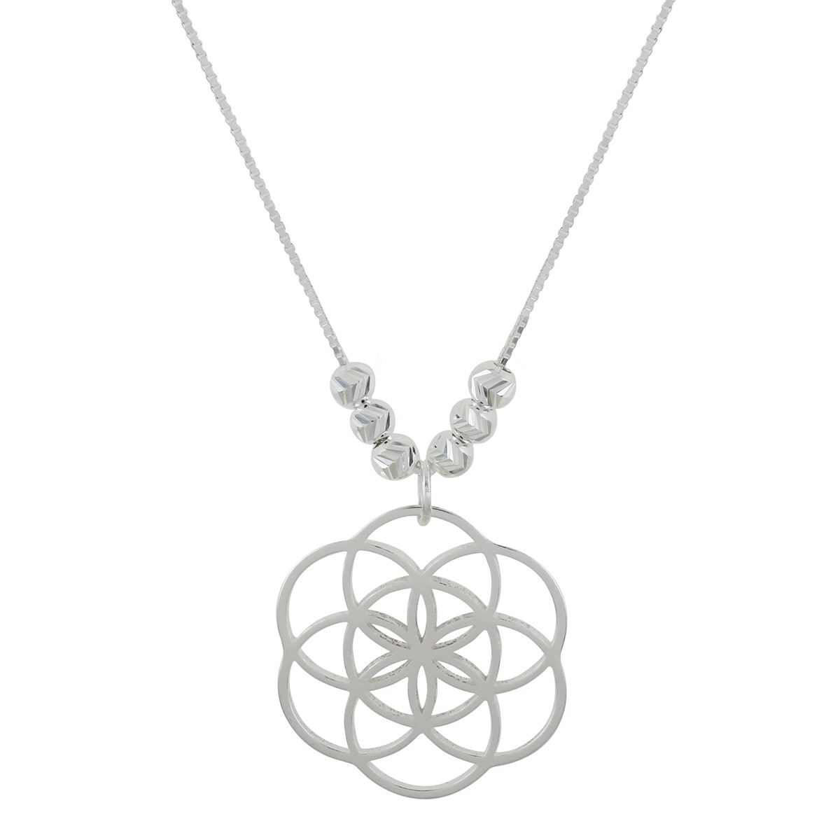 Collar Dvillalpando Mandala Con Esferas Plata .925